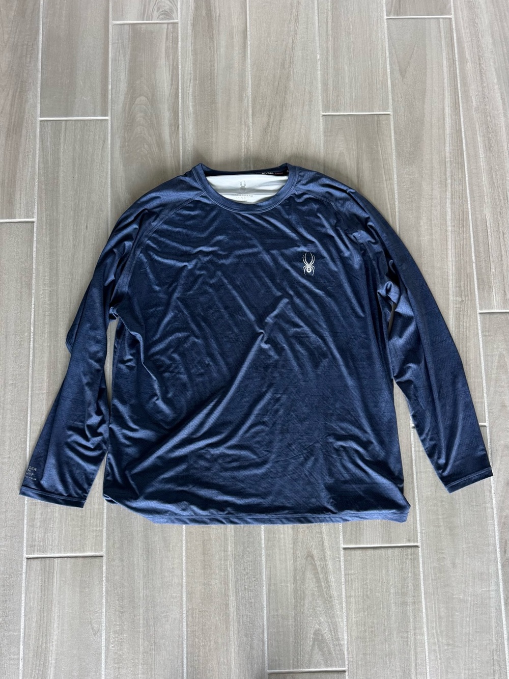 Spyder Men's Dark Blue Long Sleeve Rash Guard